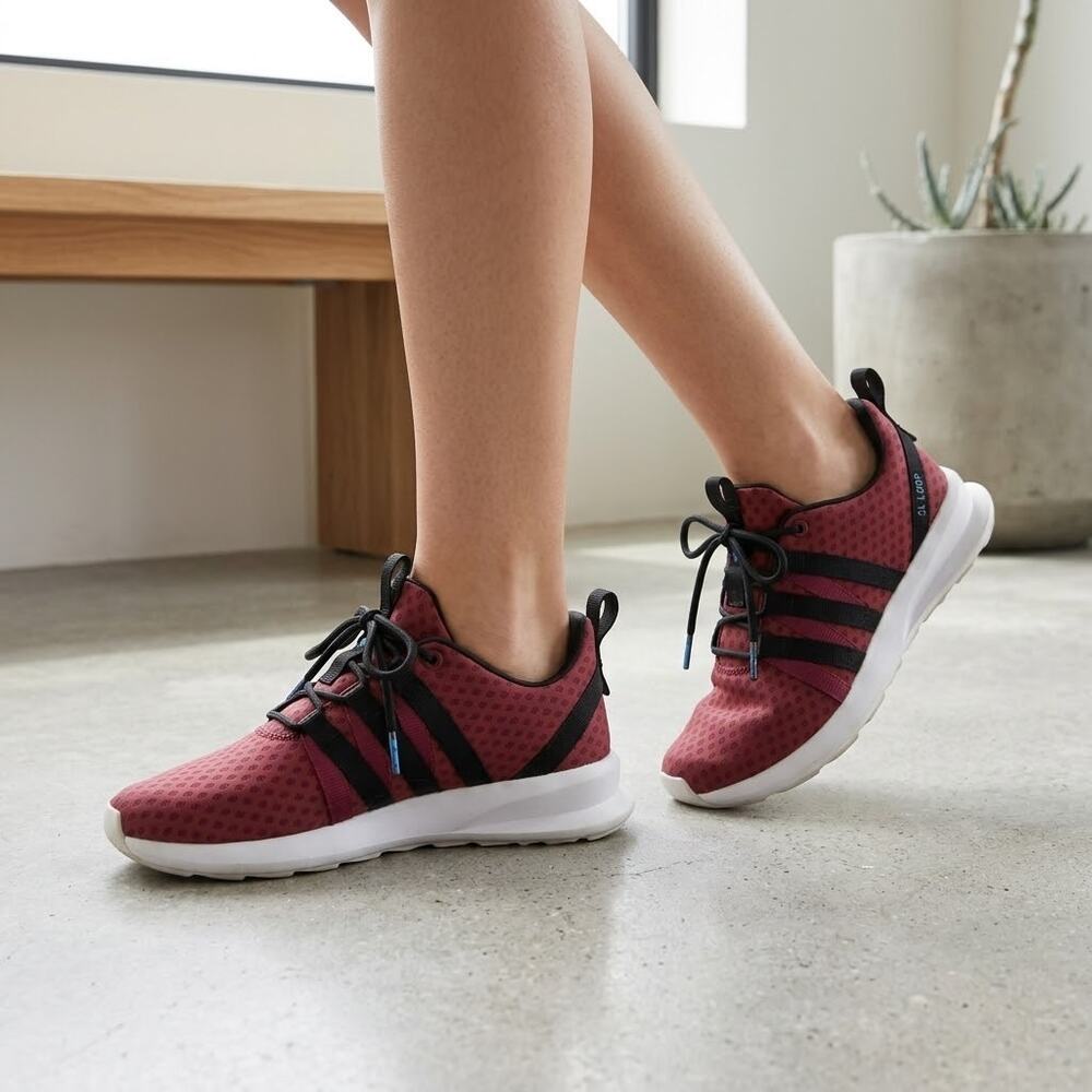 Adidas Men's SL Loop CT berry burgundy Originals Running Shoes sneakers Size 8